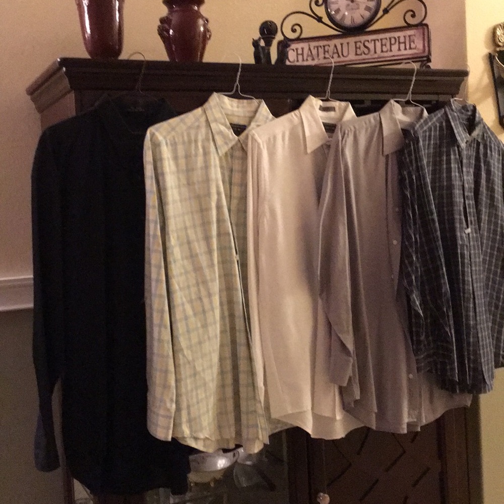 Men’s dress shirts all 5